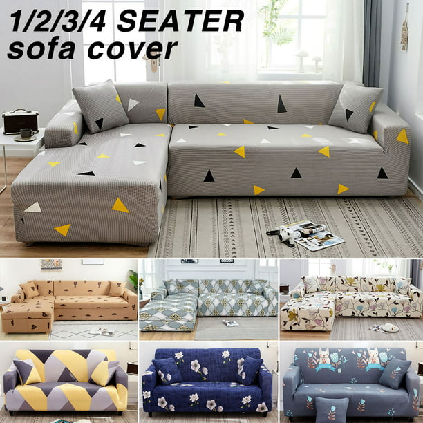 Details about   Sofa Covers Elastic Material Stretch Slipcovers For Sofa L Shape Cover